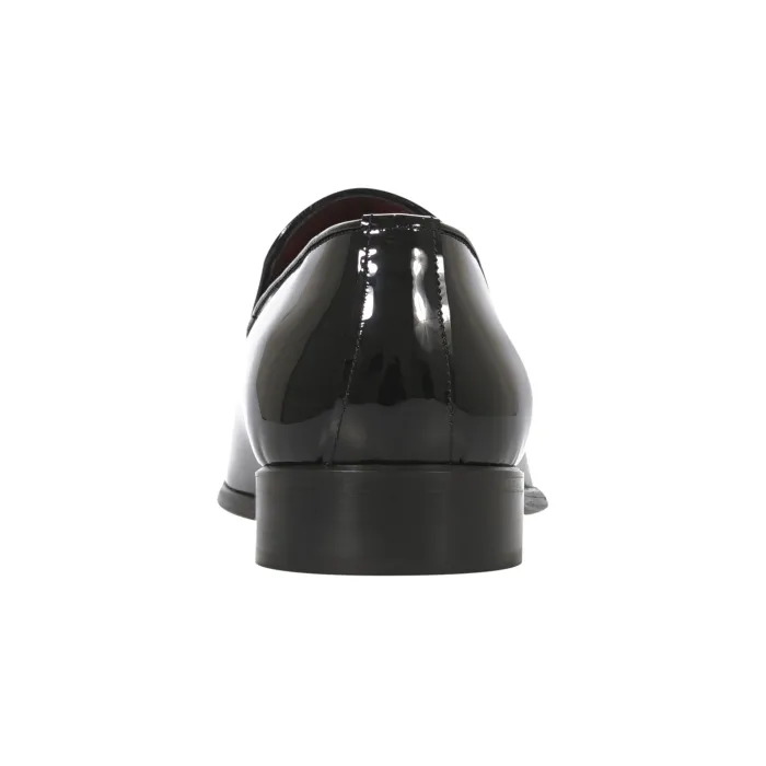 Calzoleria Marini - Mocassino vernice nero per uomo | 100/451 vernice nero cuoio