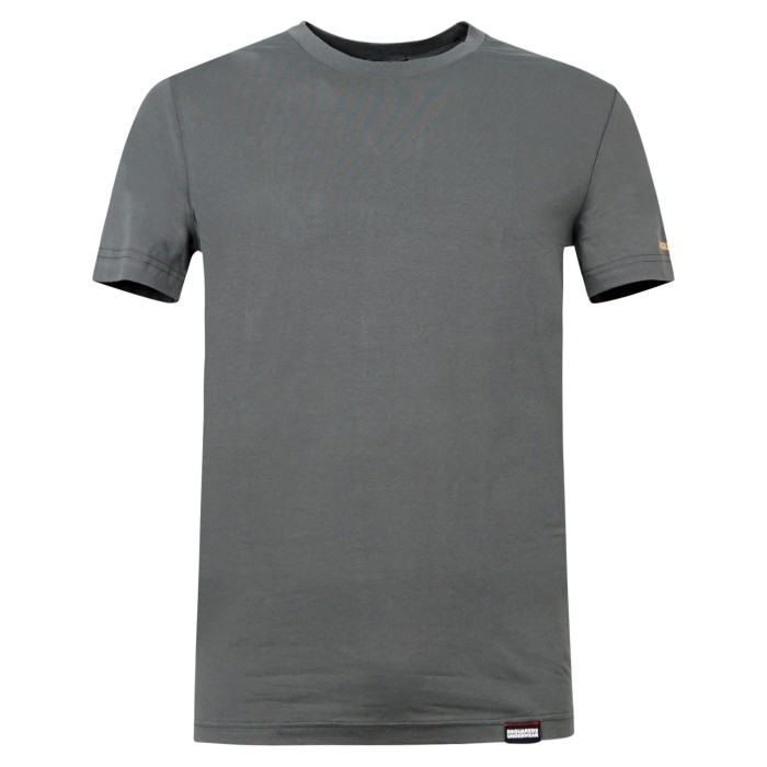 T-shirt verde manica corta con stampa logo per uomo