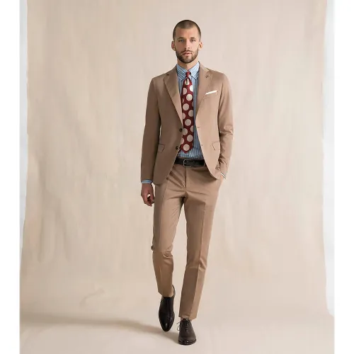 Paoloni Cerimonia - Abito beige in cotone per uomo | 